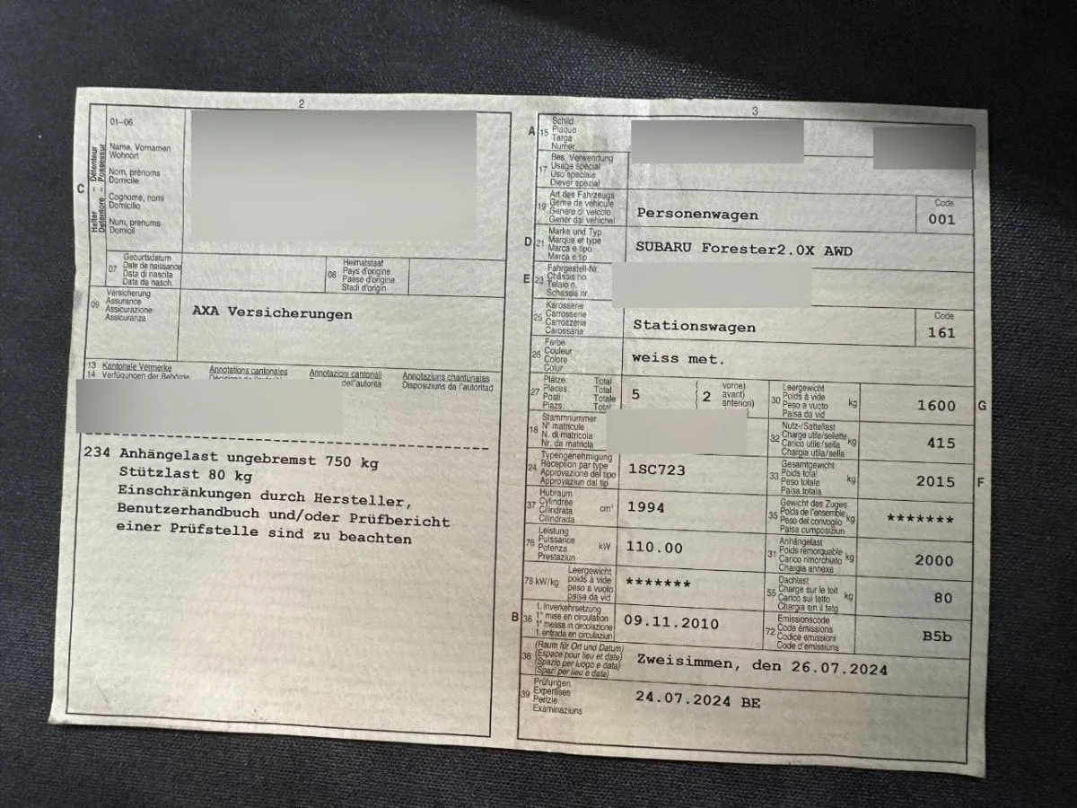SUBARU Forester 2.0X Swiss, 150 HP — zdjęcie 10