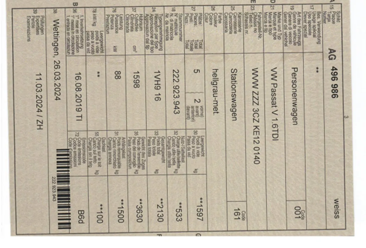 VW Passat V 1.6TDI — zdjęcie 6