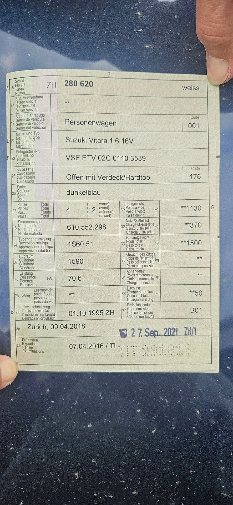 SUZUKI Vitara 1.6 16V — zdjęcie 12