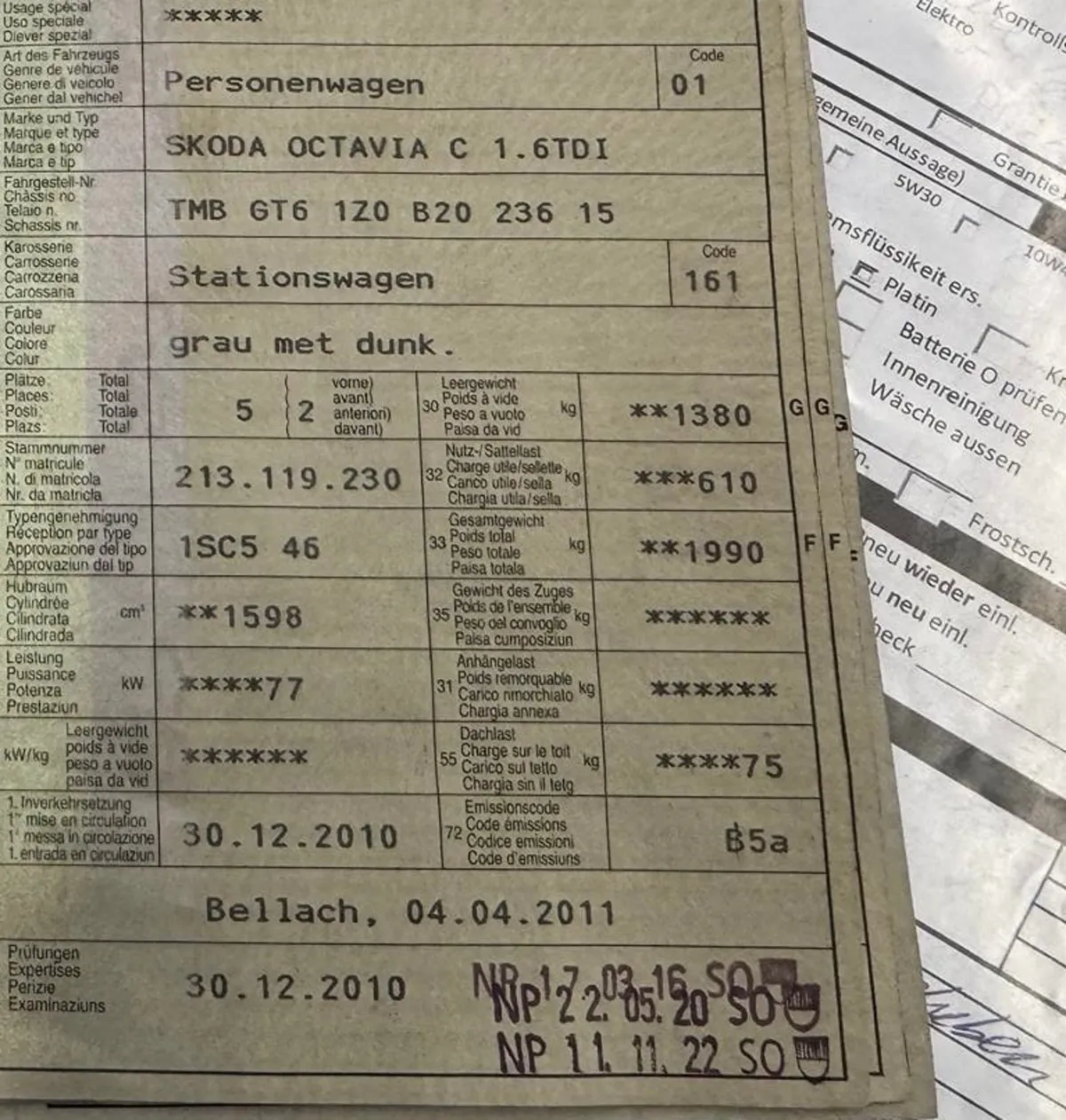 SKODA OCTAVIA C 1.6TDI — zdjęcie 15
