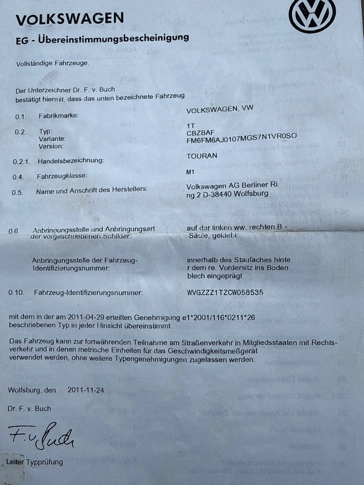 VW TOURAN — zdjęcie 15